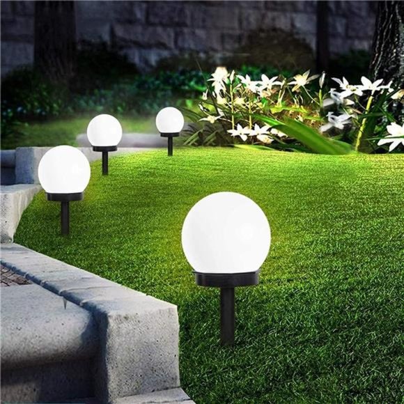 Solar Lights Outdoor,8 Pack Solar LED Globe Light Waterproof,Garden Lights Solar - Picture 1 of 7
